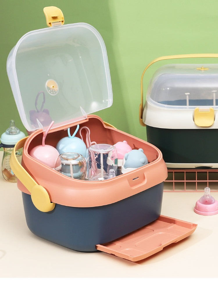 Multifunctional Drain Baby Supplies Bottle Drying Rack Storage Box  |Baby JackPot™