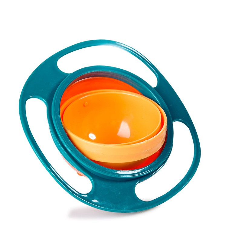 360° Spill-Proof Baby Bowl – Rotating, Non-Spill & Mess-Free | Baby JackPot™