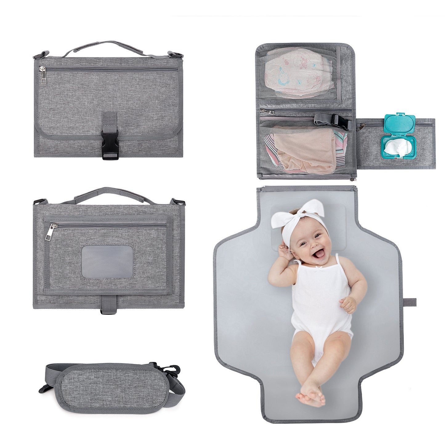 Folding Waterproof Portable Baby Diaper Pad  |  Baby JackPot™