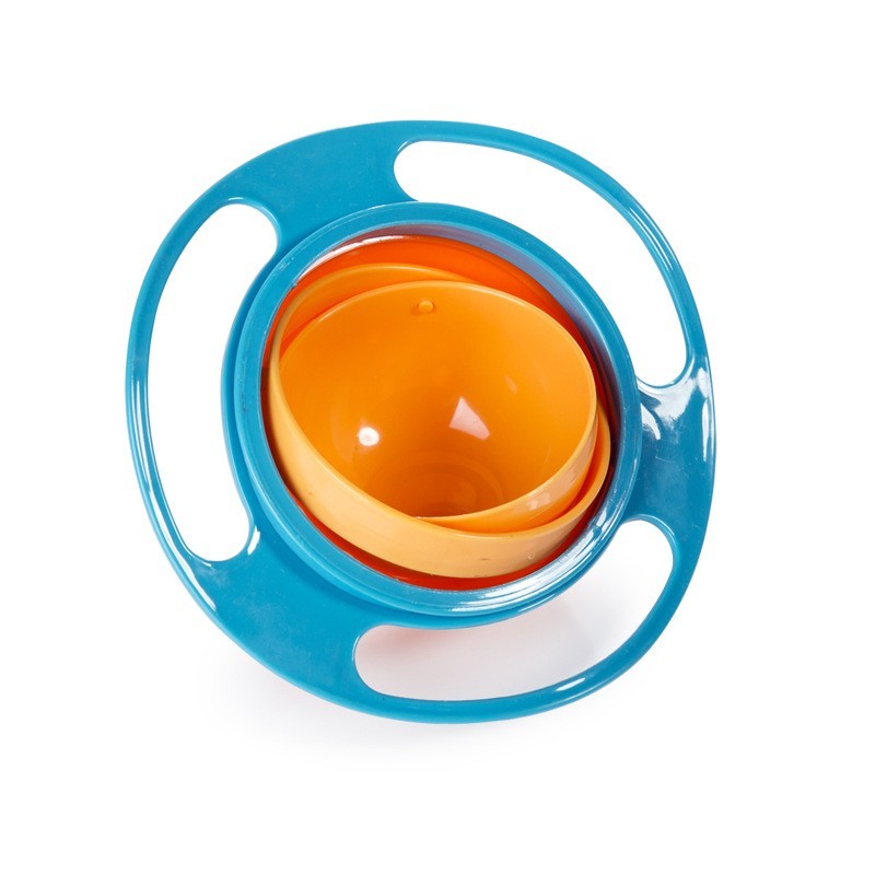 360° Spill-Proof Baby Bowl – Rotating, Non-Spill & Mess-Free | Baby JackPot™