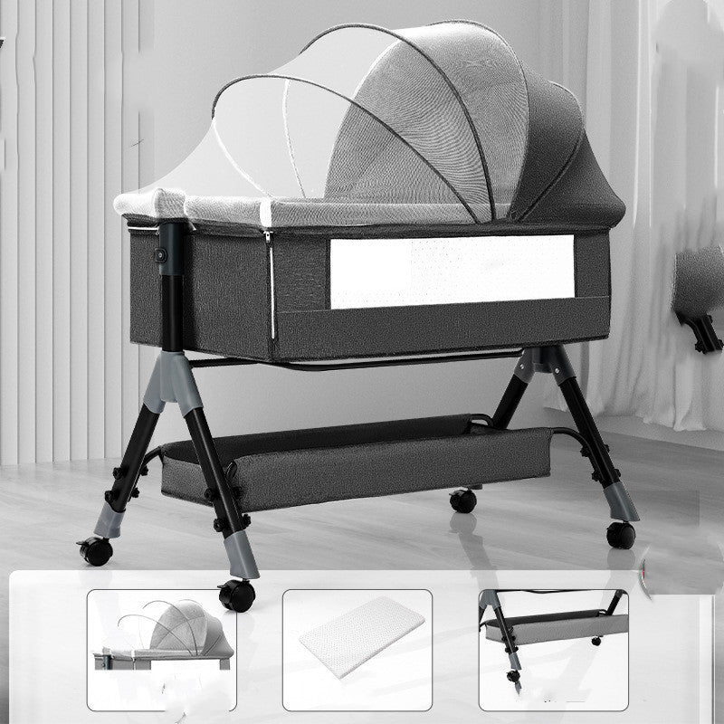 Baby Splicing Portable Multifunctional Mobile Folding Cradle Bed  | Baby JackPot™