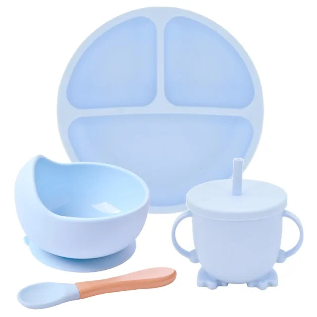 Silicone Baby Feeding Spoon Set – Soft, BPA-Free & Gentle on Gums | Baby JackPot™