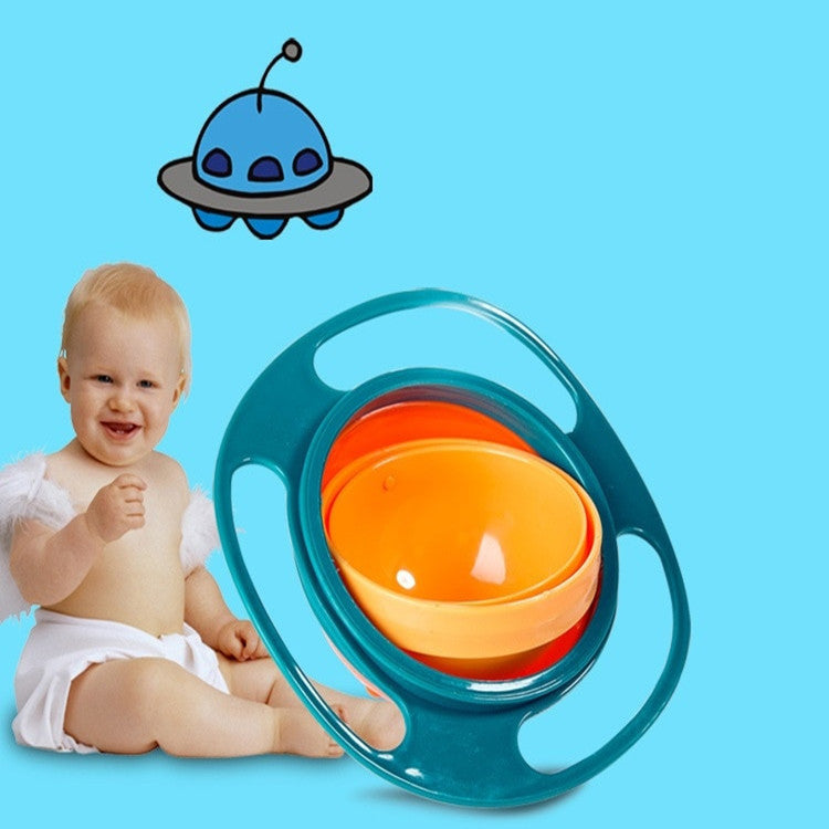 360° Spill-Proof Baby Bowl – Rotating, Non-Spill & Mess-Free | Baby JackPot™