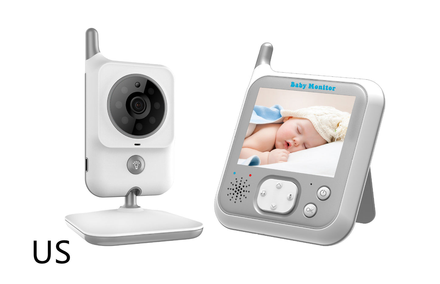 Wireless Video Color Baby Monitor Luminous Portable  | Baby JackPot™